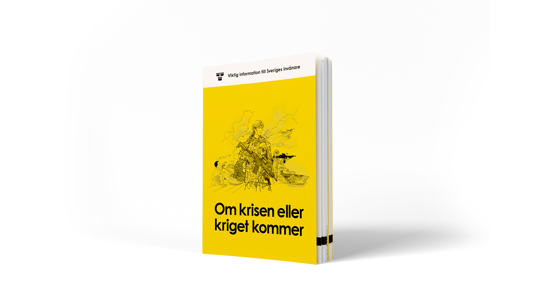 Framsida broschyren Om krisen eller kriget kommer