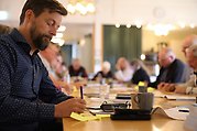 Femårsutvärderings workshop i Alfta under ledning av Biosfärområde Voxnadalen.